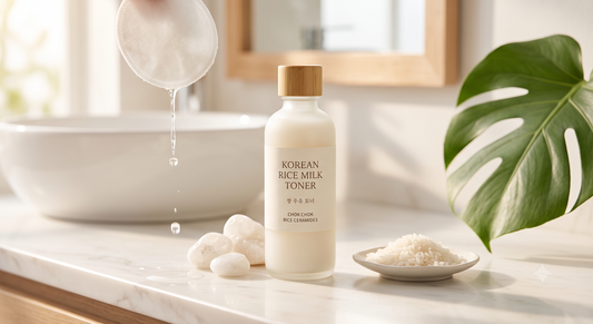 Korean rice milk toner