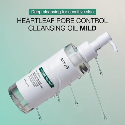 ANUA Heartleaf Pore Control Cleansing Oil Korean Facial Cleanser