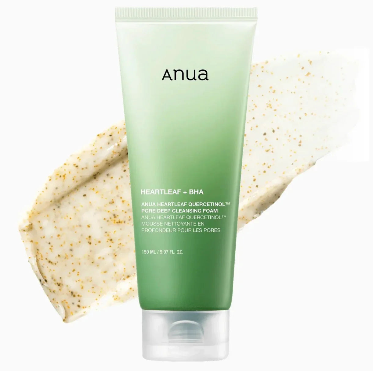 Anua, Heartleaf Quercetinol™ Pore Deep Cleansing Foam, 5.07 fl oz (150 ml
