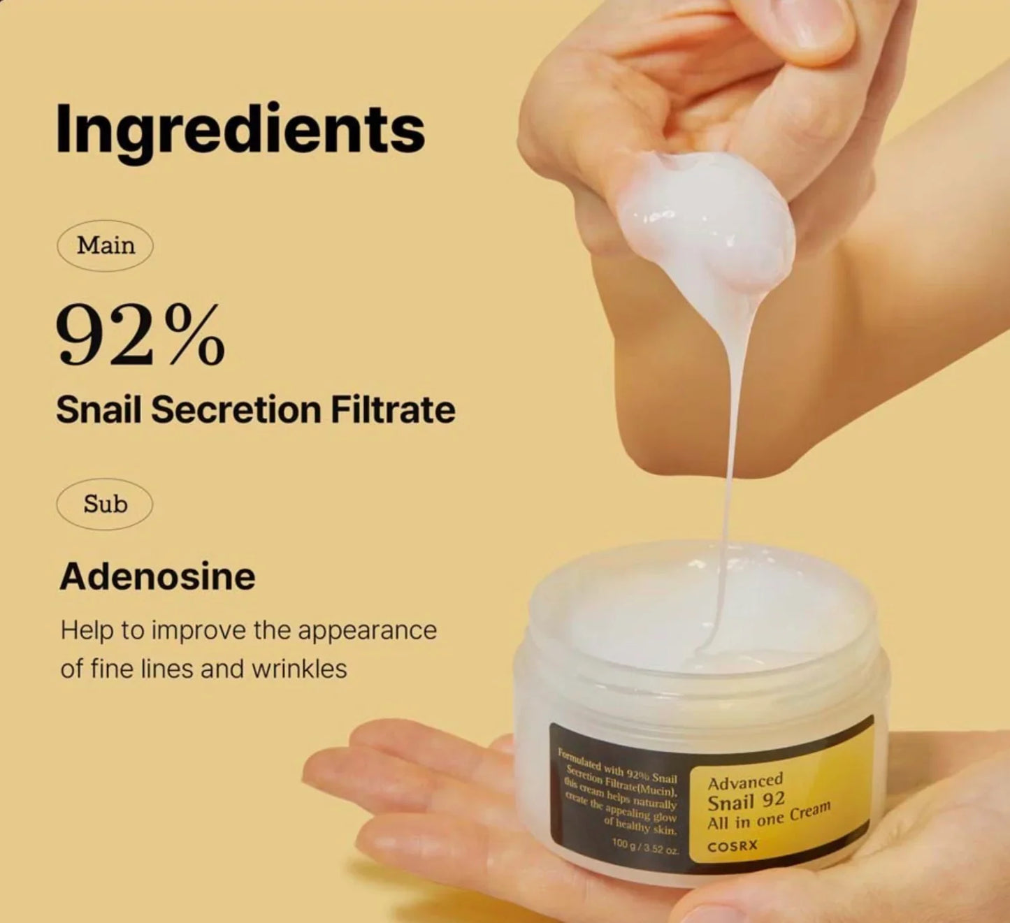 COSRX Advanced Snail 92 All In One Cream 100g