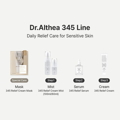 Dr.Althea 345 Relief Cream Mist | Hydrating Facial Mist with Rice Extract