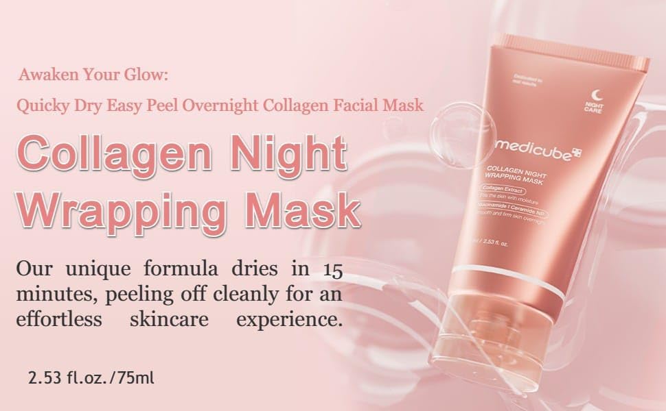 Medicube Collagen Overnight Wrapping Peel Off Facial Mask Pack