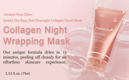 Medicube Collagen Overnight Wrapping Peel Off Facial Mask Pack