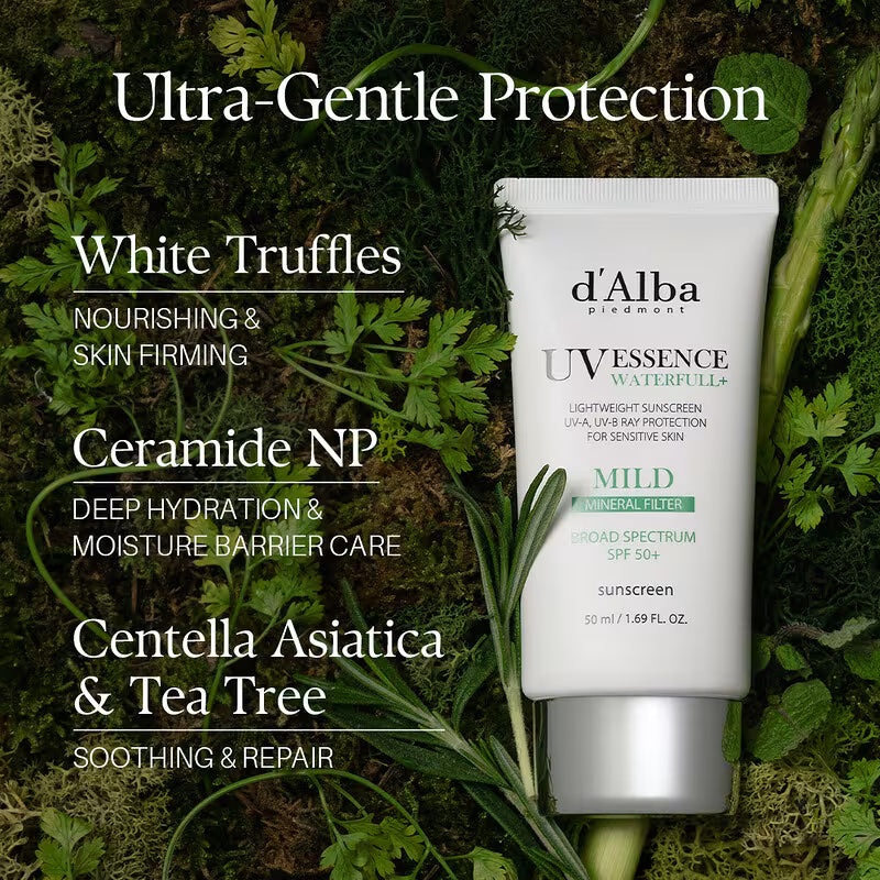 d'alba Piedmont Italian White Truffle Waterfull Mild Sunscreen