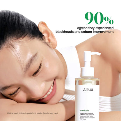 ANUA Heartleaf Pore Control Cleansing Oil Korean Facial Cleanser