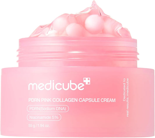 medicube Salmon DNA PDRN Pink Collagen Capsule Cream, Face Moisturizer