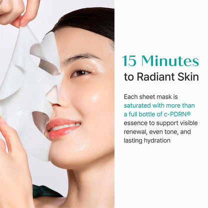REJURAN® Turnover Mask, c-PDRN® (5ea) – Original Salmon DNA for Firming, Hydration, Repairing & Revitalizing.