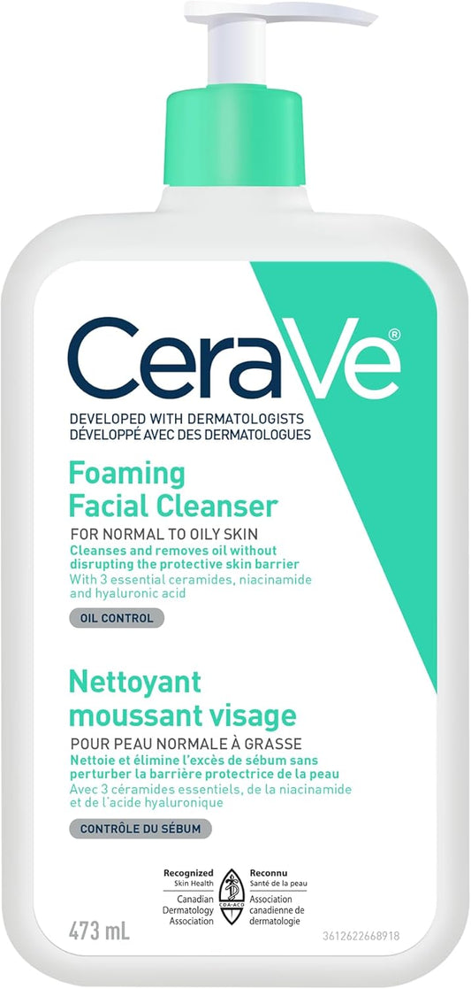CeraVe Foaming Face Wash, Gentle Face Cleanser for Men & Women