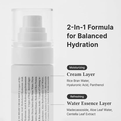 Dr.Althea 345 Relief Cream Mist | Hydrating Facial Mist with Rice Extract