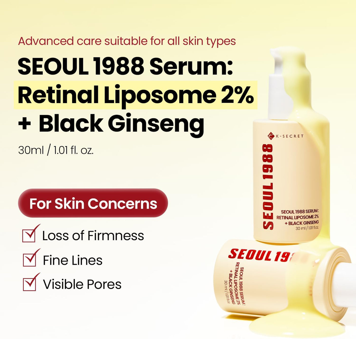 K- SECRET SEOUL 1988 Retinal Serum: 2% Retinal
