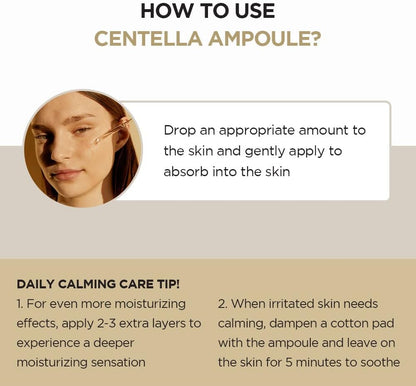 Madagascar Centella Ampoule 100ml 3.38 fl.oz Centella Asiatica, Facial Serum, Vegan, For Sensitive Skin