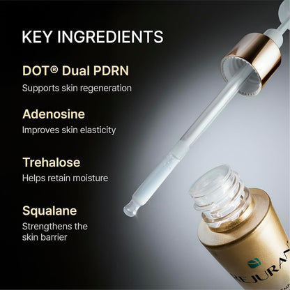 REJURAN® Dual Effect Ampoule, DOT DUAL c-PDRN® - Salmon DNA Face Serum for Deep Rejuvenation