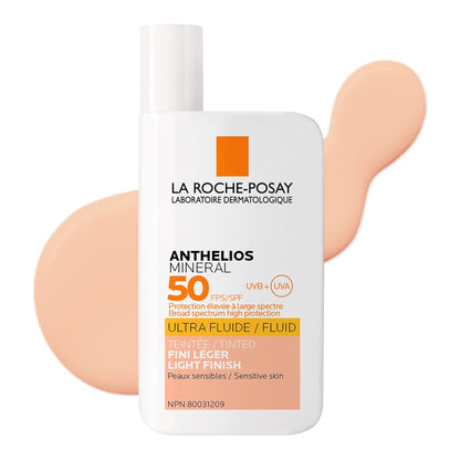 La Roche-Posay Mineral Sunscreen, Anthelios Tinted Mineral Face Ultra-Fluid SPF 50 Lotion