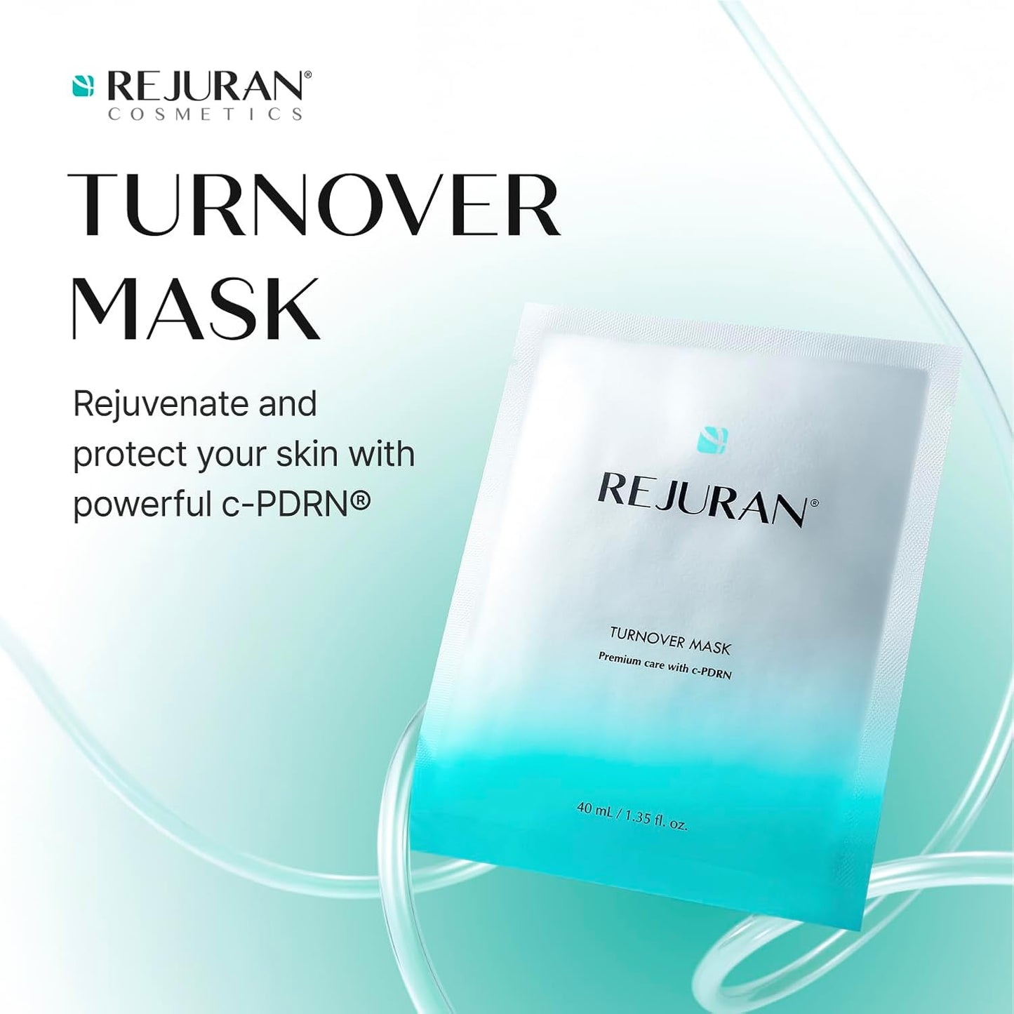 REJURAN® Turnover Mask, c-PDRN® (5ea) – Original Salmon DNA for Firming, Hydration, Repairing & Revitalizing.