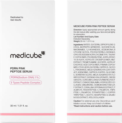 Medicube, PDRN Pink Peptide Serum , 1.01 fl oz (30 ml)