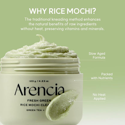 Arencia Green Rice Mochi Face Cleanser 120g