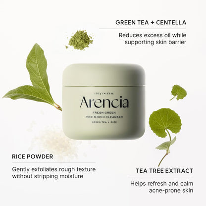 Arencia Green Rice Mochi Face Cleanser 120g