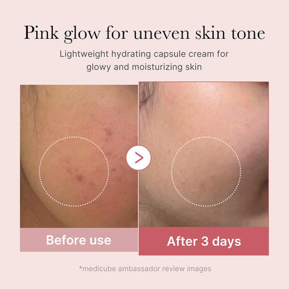 medicube Salmon DNA PDRN Pink Collagen Capsule Cream, Face Moisturizer