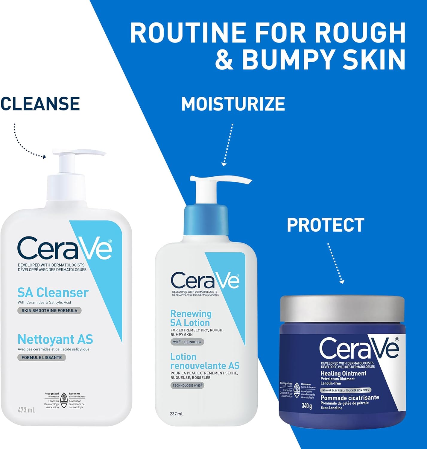 CeraVe Salicylic Acid Cleanser, Renewing Exfoliating Face Wash With Vitamin D