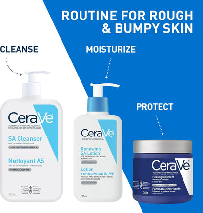 CeraVe Salicylic Acid Cleanser, Renewing Exfoliating Face Wash With Vitamin D