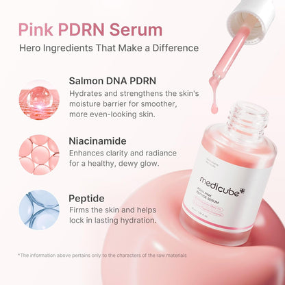 Medicube, PDRN Pink Peptide Serum , 1.01 fl oz (30 ml)