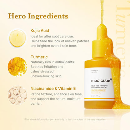 medicube Kojic Acid Turmeric Clarifying & Balancing Capsule Serum for Troubled Skin