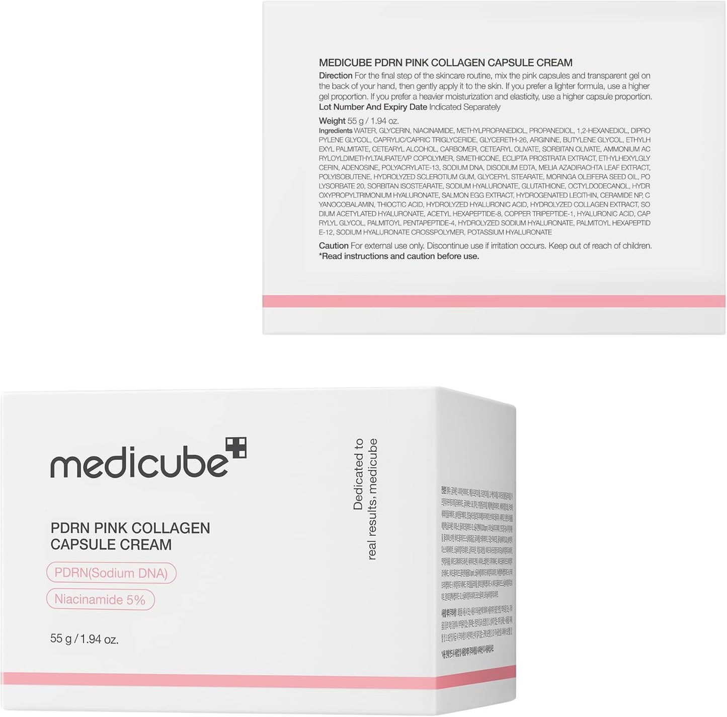 medicube Salmon DNA PDRN Pink Collagen Capsule Cream, Face Moisturizer