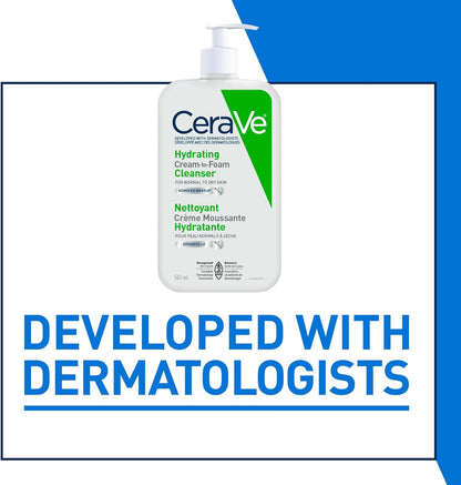 CeraVe Hydrating Cream-to-Foam Face Cleanser
