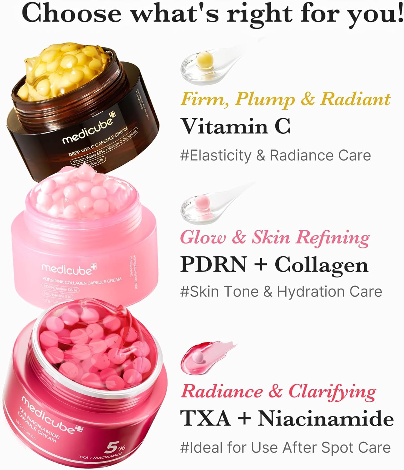 medicube Salmon DNA PDRN Pink Collagen Capsule Cream, Face Moisturizer