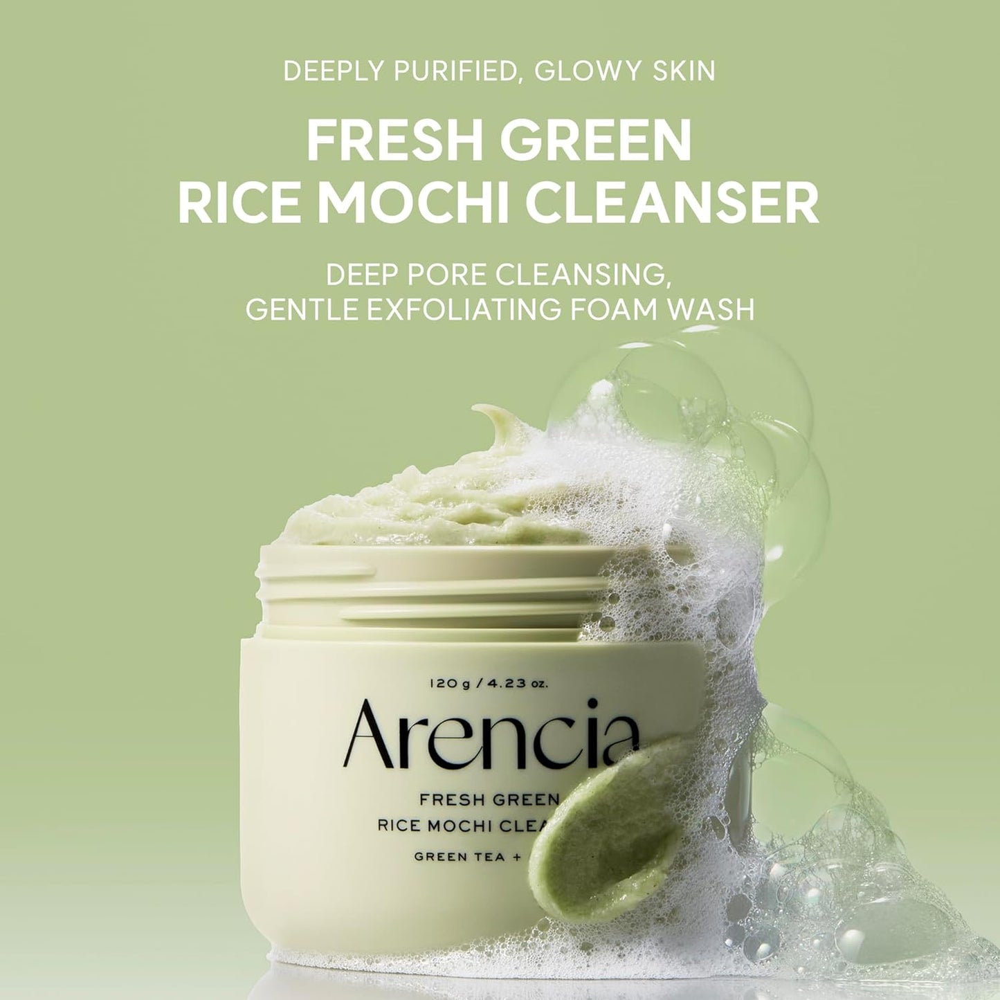 Arencia Green Rice Mochi Face Cleanser 120g