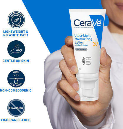 CeraVe Ultra-light Face Moisturizer with SPF 30.