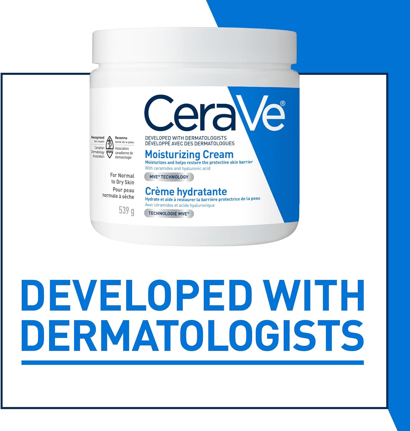 CeraVe Moisturizing Cream, Daily Face, Hands, & Body Cream Moisturizer for Dry Skin