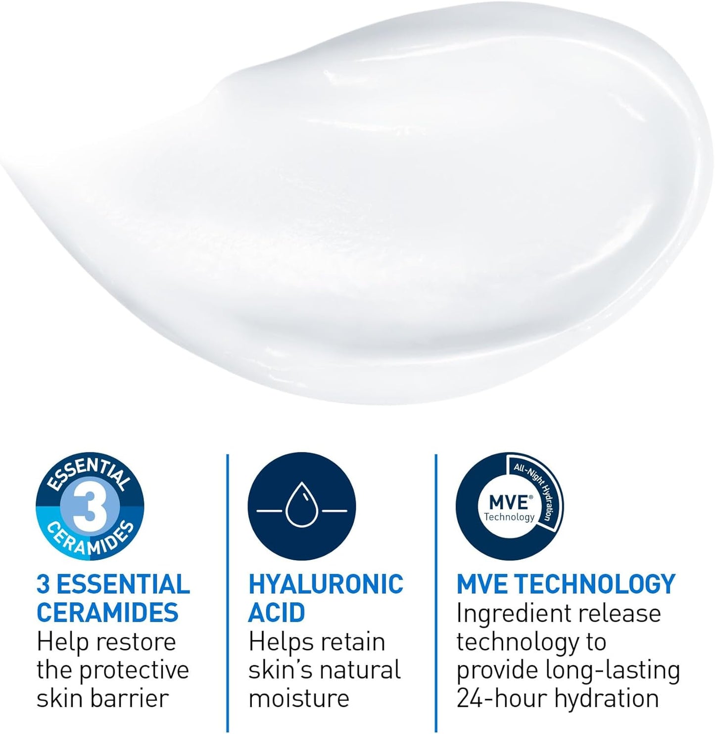 CeraVe Moisturizing Cream, Daily Face, Hands, & Body Cream Moisturizer for Dry Skin