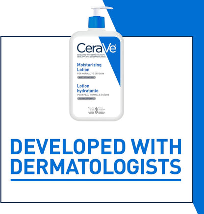 CeraVe Moisturizing Lotion, Daily Lightweight Face & Body Moisturizer