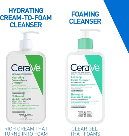 CeraVe Foaming Face Wash, Gentle Face Cleanser for Men & Women