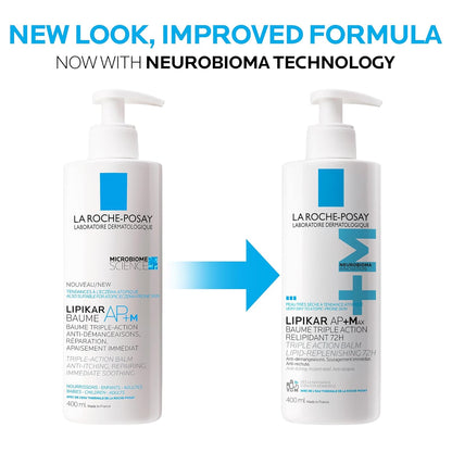 La Roche Posay Lipikar Baume AP+Max, Body Lotion for Dry Skin, Soothing Cream with Shea Butter & Niacinamide