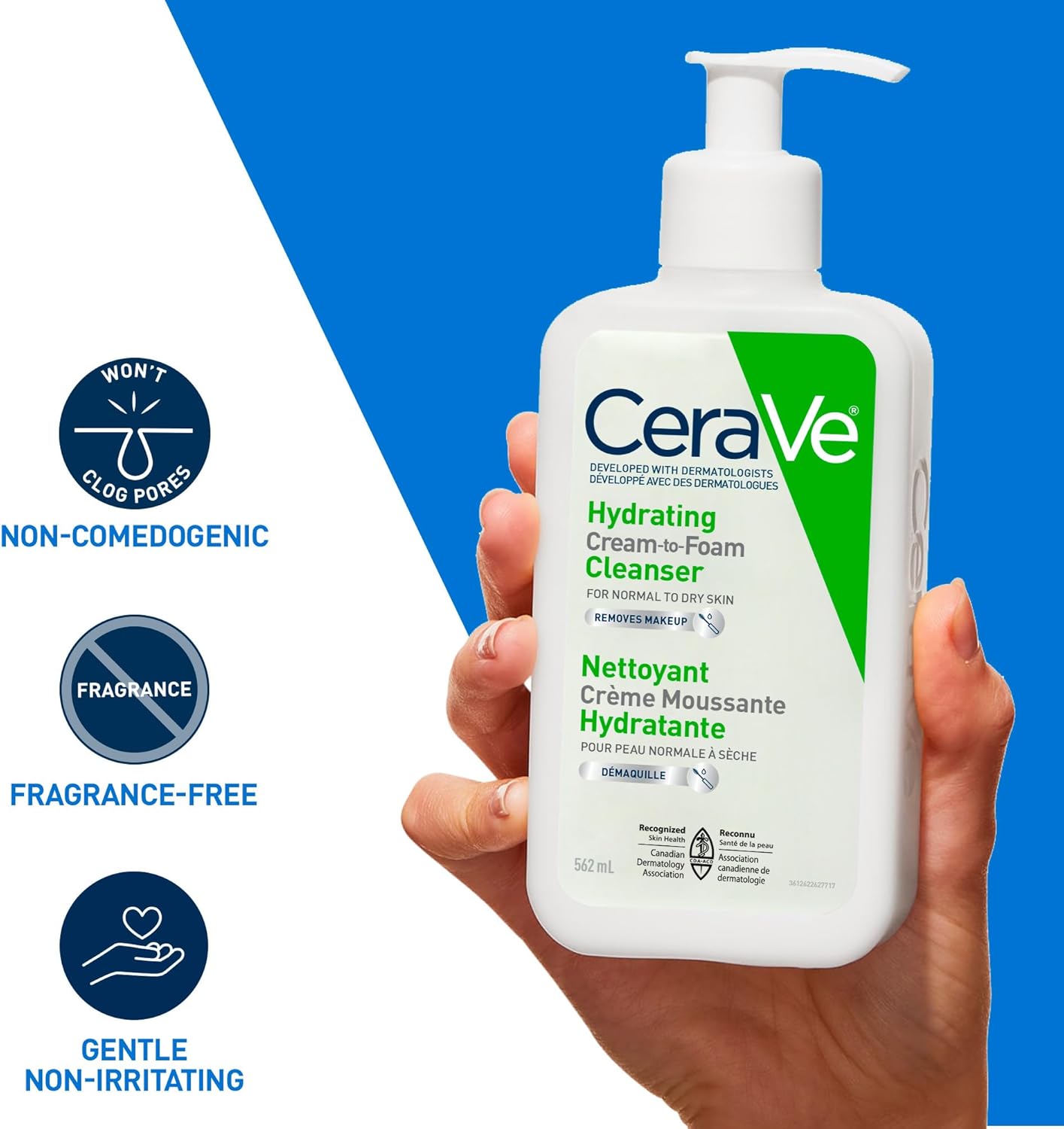 CeraVe Hydrating Cream-to-Foam Face Cleanser