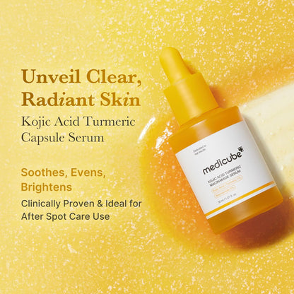 medicube Kojic Acid Turmeric Clarifying & Balancing Capsule Serum for Troubled Skin