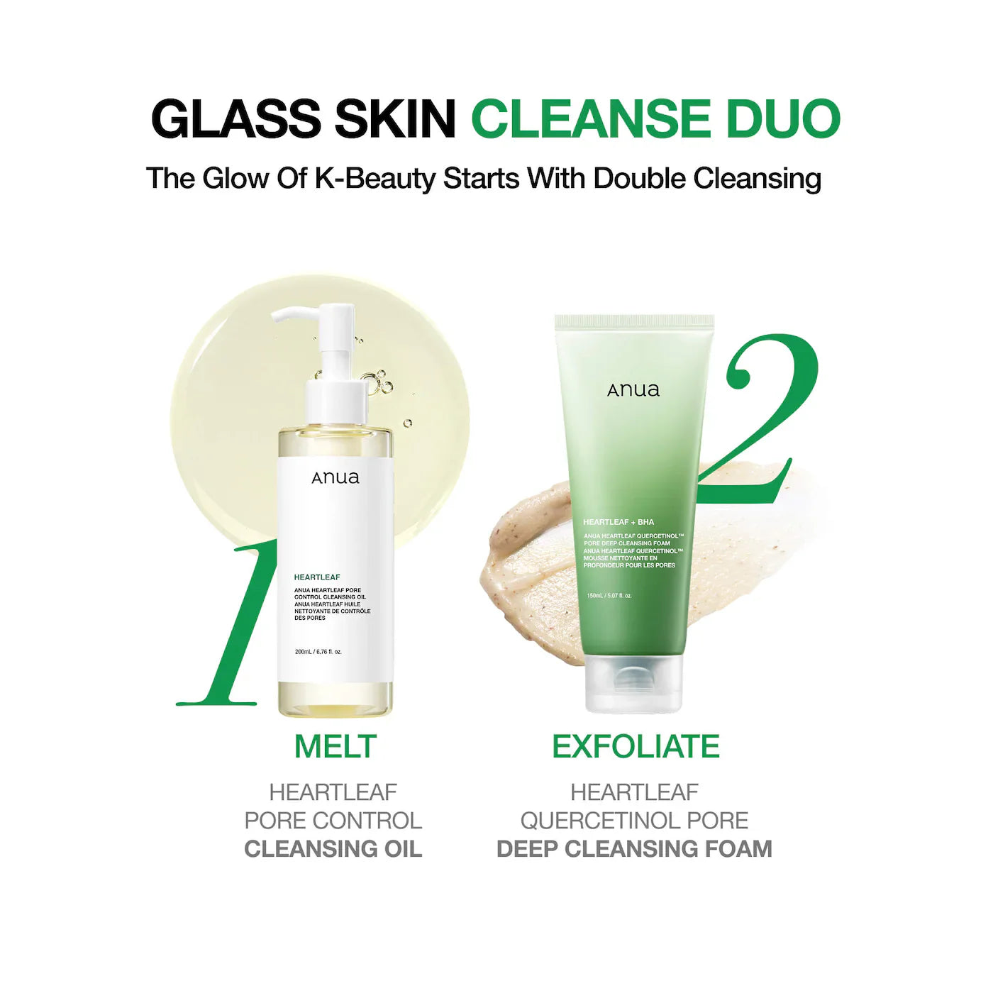 Anua, Heartleaf Quercetinol™ Pore Deep Cleansing Foam, 5.07 fl oz (150 ml