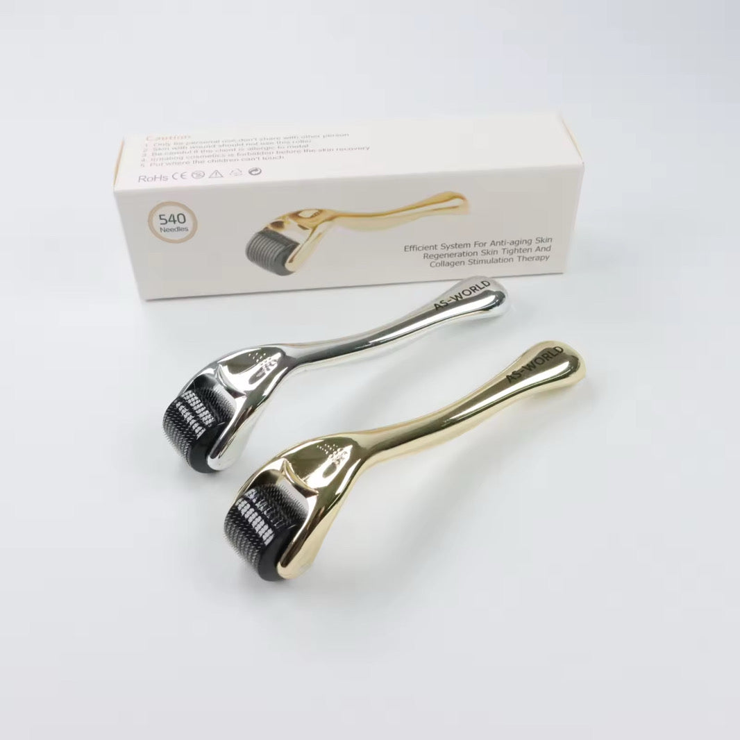 Derma Roller 1mm Microneedling Roller 540 Titanium For Women and Men