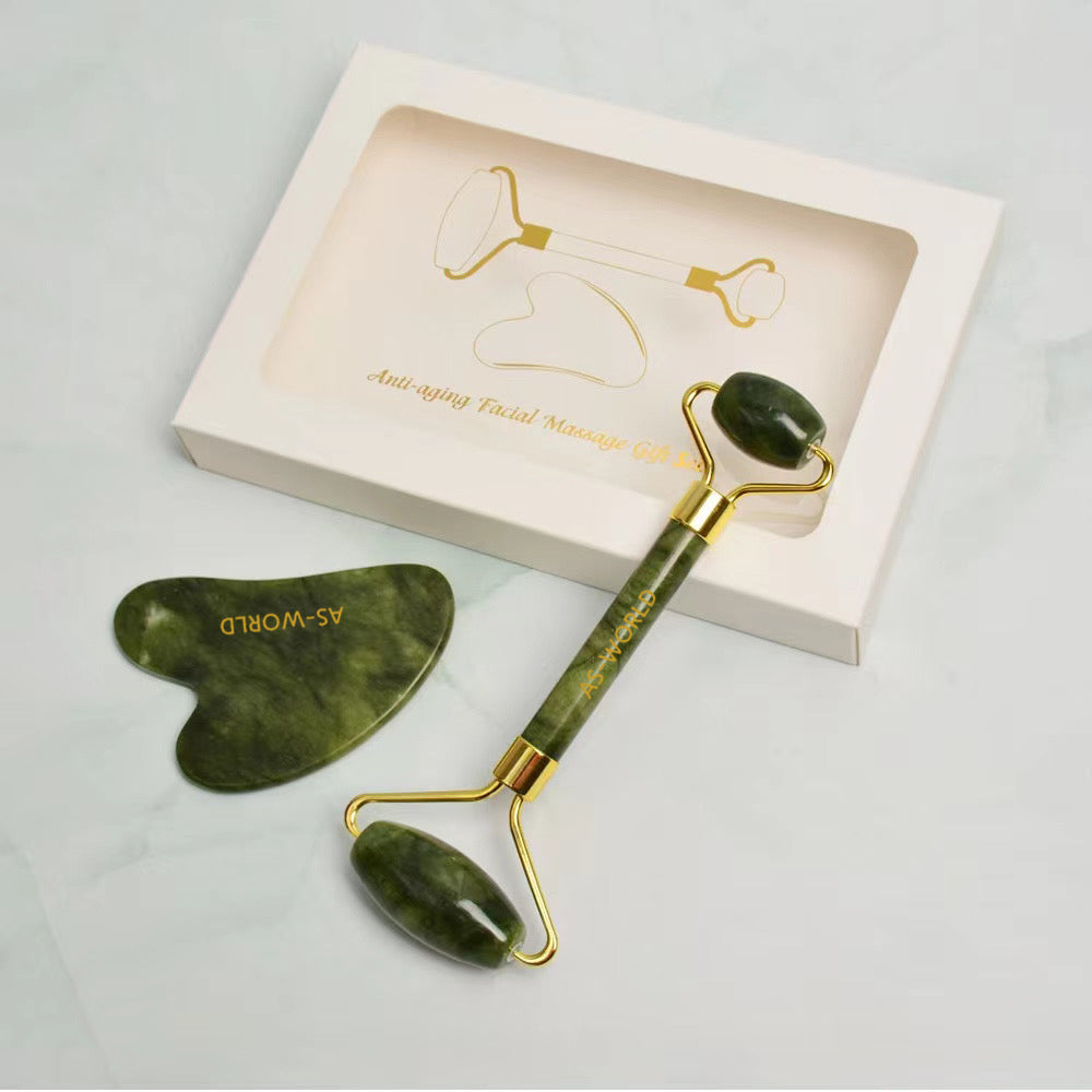 Gua Sha &amp; Jade Roller Set