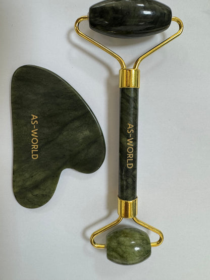 Gua Sha &amp; Jade Roller Set
