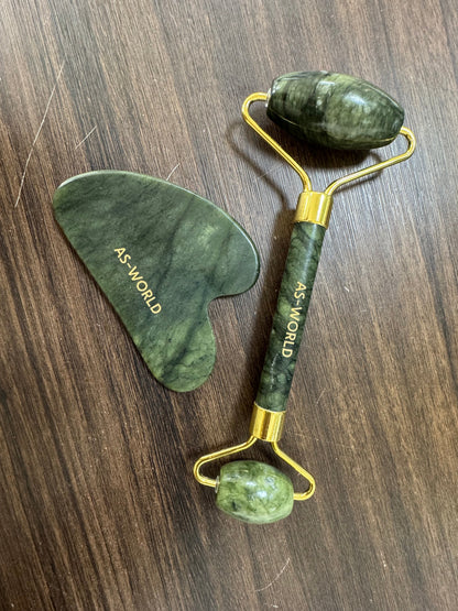 Gua Sha &amp; Jade Roller Set
