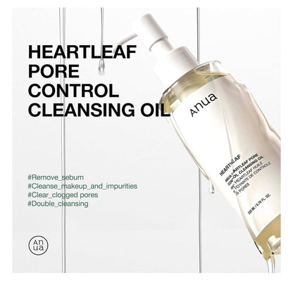 ANUA Heartleaf Pore Control Cleansing Oil Korean Facial Cleanser