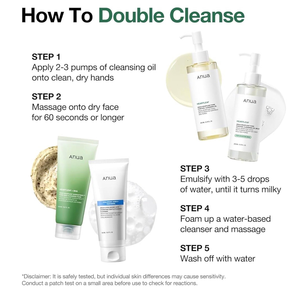 ANUA Heartleaf Pore Control Cleansing Oil Korean Facial Cleanser