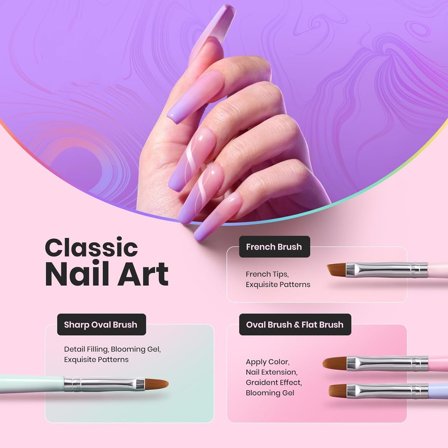 Nail Art Brushes Set