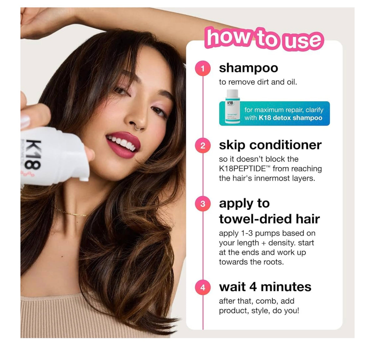 K18 Leave-In Molecular Repair Hair Mask- 50ml
