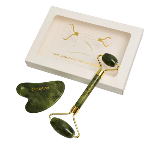 Gua Sha & Jade Roller Set