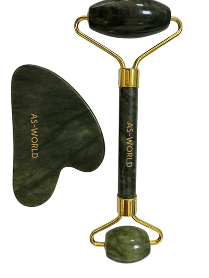 Gua Sha &amp; Jade Roller Set