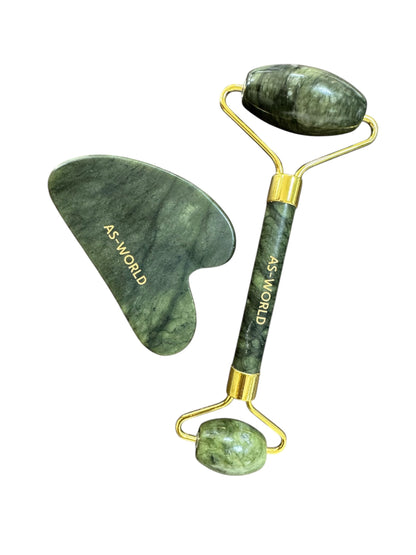 Gua Sha &amp; Jade Roller Set